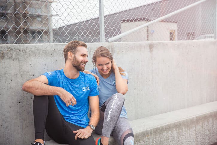 värmetransfer på träningskläder