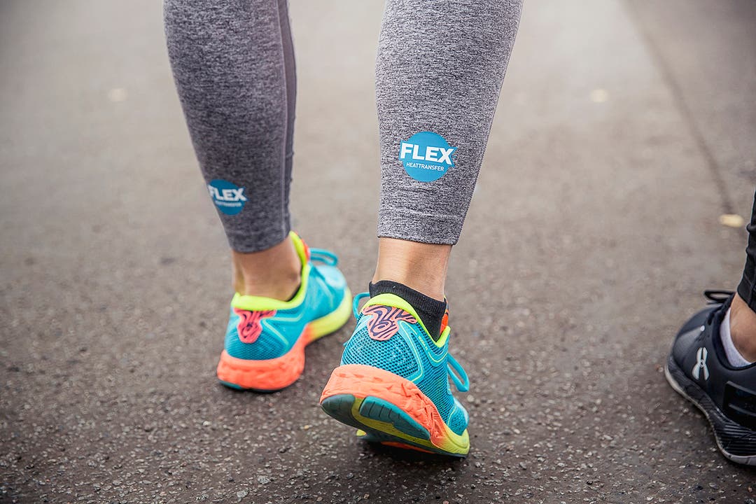 Flexibel värmetransfer på sportkläder