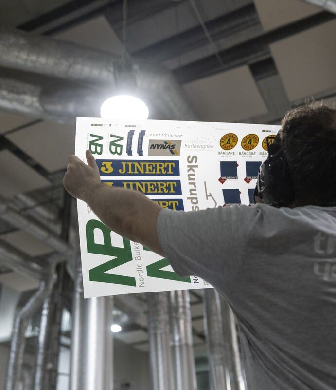 Bögen während des Druckvorgangs