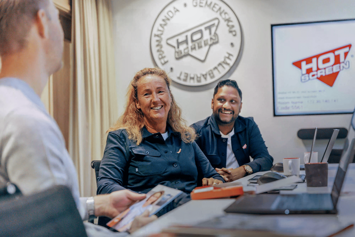 Medarbetare på möte