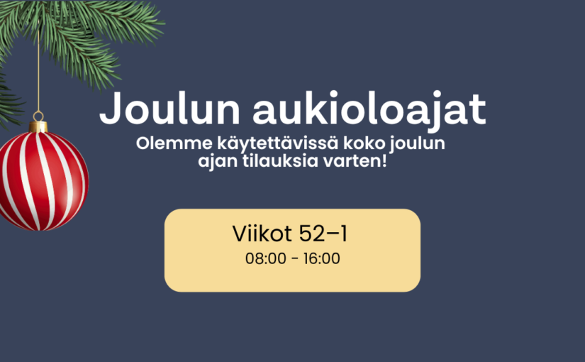 Joulun aukioloajat